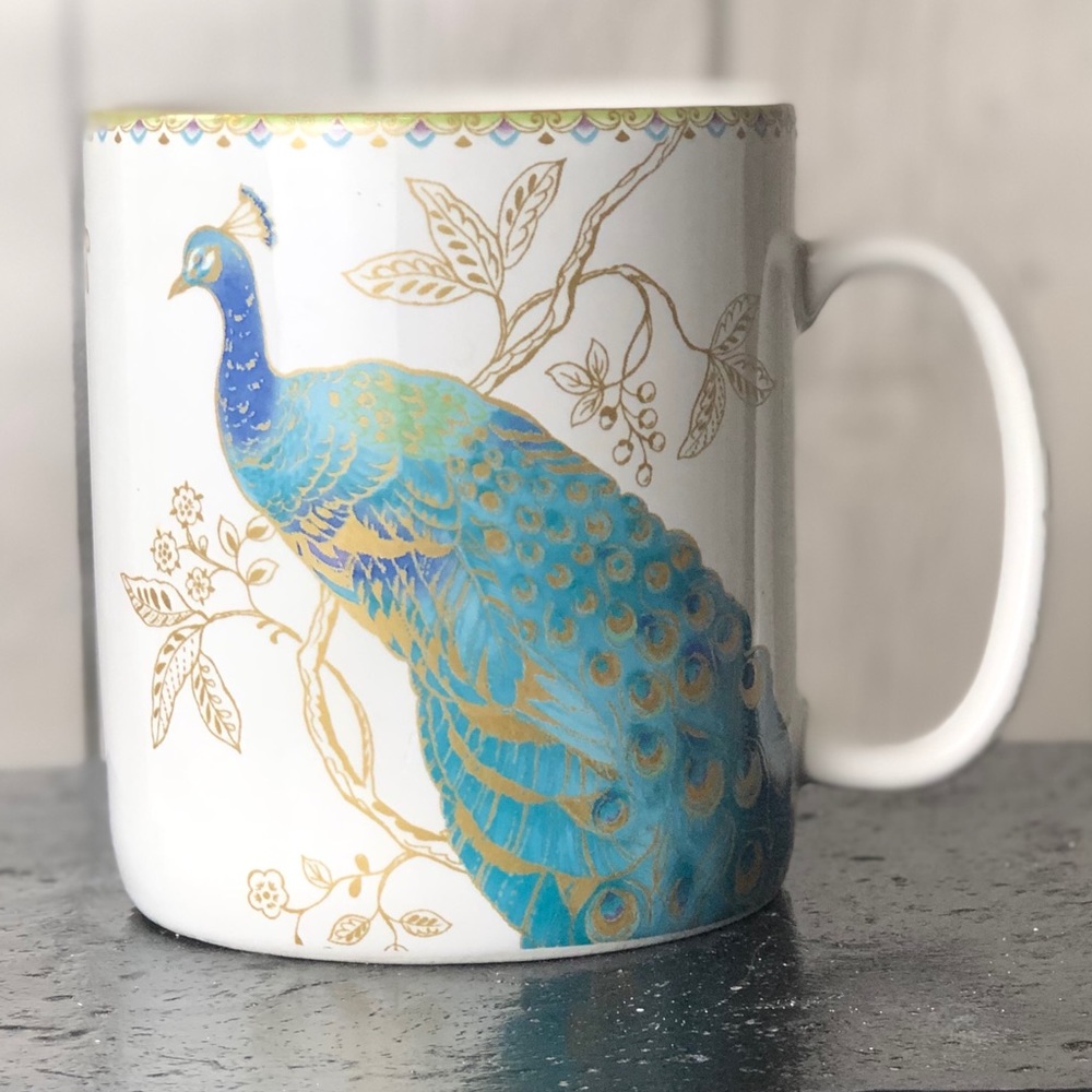 222 Fifth Peacock Garden Mug